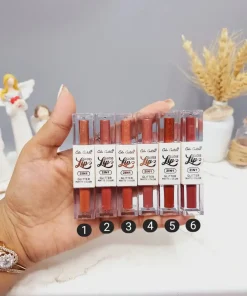 ست 2 تایی رژ مایع و رژ مایع شاین دار برند Color Castibe کد NO:4197