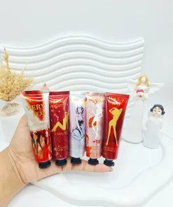 پک کرم دست پنج تایی طرح دختر رقصان برند Musk red nigh کد 1386