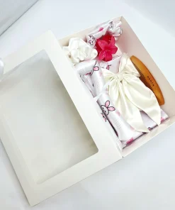 Alternative view of 🌸✨️ست ساتن ال اکیس درجه ۱ خارجی مراقبت پوست و مو لوکس کیفیت دوخت بی نظیر 9 تیکه ( طرح خرگوش)🐇🥹