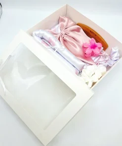 Alternative view of 🌸✨️ست ساتن ال اکیس درجه ۱ خارجی مراقبت پوست و مو لوکس کیفیت دوخت بی نظیر 9 تیکه ( طرح پروانه)🐼🥹