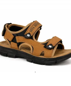 کفش صندل مردانه تابستانی مدل Sina Shoes -عسلی