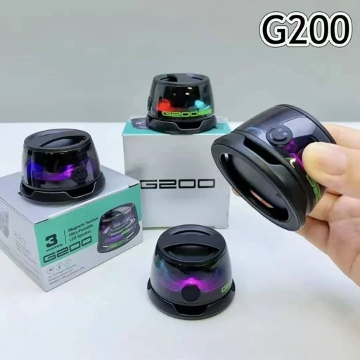 اسپیکر بلوتوثی مگنتی G200 با پایه نگهدارنده گوشی - Image 5