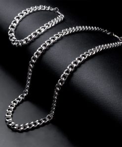 نیم ست Cartier مردانه نقره ای مدل Zoris