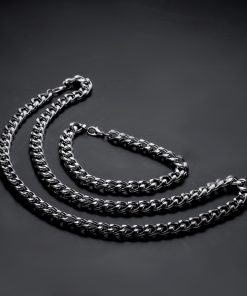 نیم ست Cartier مردانه نقره ای مدل Zoris
