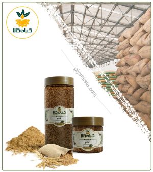 گندم خشک یا پودری بسته بندی
