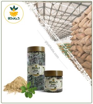 برگ بارهنگ خشک یا پودری بسته بندی