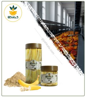 میوه موز خشک یا پودری بسته بندی