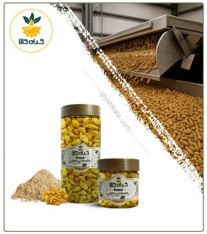 بادام هندی زعفرانی بسته بندی