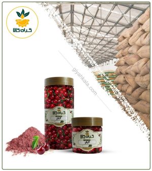 میوه آلبالو خشک یا پودری بسته بندی