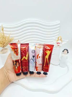 پک کرم دست پنج تایی طرح دختر رقصان برند Musk red nigh کد 1386