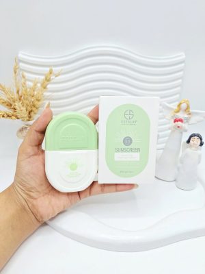 ضد آفتاب بی رنگ مناسب پوست حساس SPF 50 استلین  کارتن سبز کد 0295