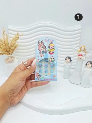 ناخن مصنوعی بچگانه طرح لبوبو کد 9080