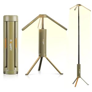چراغ کمپینگ تلسکوپی شارژی BougeRV ظرفیت 15600 میلی‌آمپرساعت