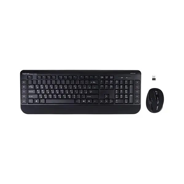 کیبورد و ماوس بی سیم مدل HKCW140 برند هترون(Hatron)