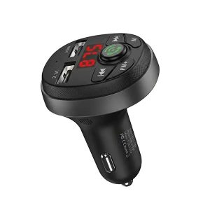 شارژر فندکی و اف ام پلیر بلوتوثی مدل CR-114 برند J.T.R