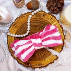 هدبند حوله ای دخترانه مدل راه راه