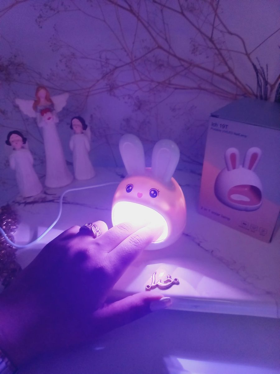 لامپ UV LED ژل لاک ناخن خشک کن طرح خرگوشی