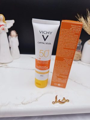 کرم ضد آفتاب رنگی جوانساز و ضد لک ویشی کاپیتال سولیل ویشی VICHY SPF50 کد 1826