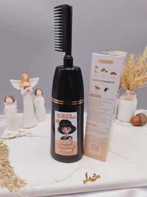 شانه رنگ مو رنگ مشکی طبیعی برند دکسی Dexe کد 4856