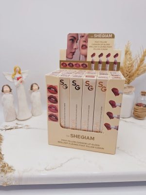 لیپ گلاس خیس کوشنی پرطرفدار شیگلم با کیفیت و خوش رنگ SHEGIAM کد 0410