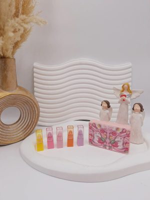 پک بالم لب 5 تایی رنگارنگ طرح خرس مهربون کد 8099-5