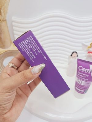 کرم ضد آفتاب معدنی آبرسان SPF 50 مناسب برای پوست های حساس برند سراوی Cerave حجم 75 میل کد 4239