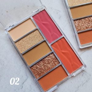 پالت 7رنگ رژ گونه و سایه چشم عطری اورجینال Merrycolor کد MC1109