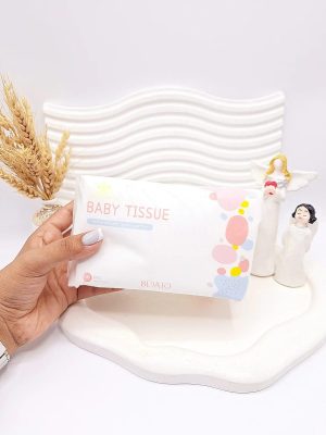 دستمال پنبه ای 100 برگ وارداتی BABY TISSUE کد 1423