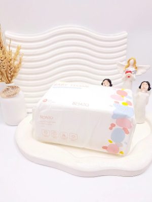 دستمال پنبه ای 100 برگ وارداتی BABY TISSUE کد 1423