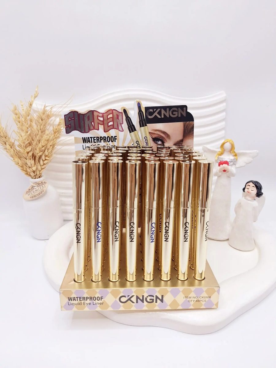 خط چشم مایع آبی و مشکی CKNGN کیفیت عالی کد 0106