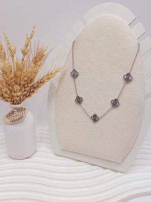 گردنبند پرطرفدار ون کلیف (نقره ای تک رنگ)
