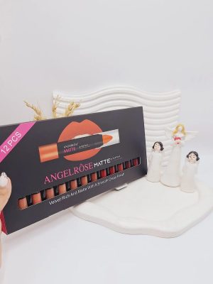 پک رژ لب 12 تایی پیچی مات برند ANGELROSE کد ۰۸۱۷