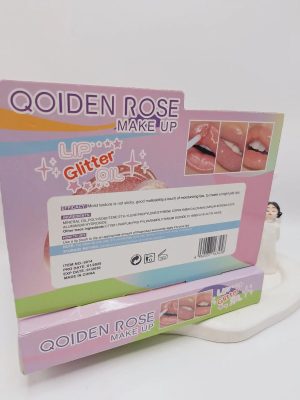 لیپ گلاس آویز دار QOIDEN ROSE کد 5014