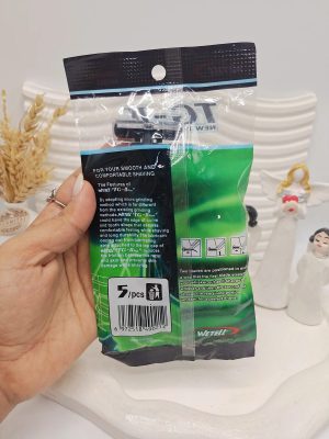 پک ژیلت مردانه 2 لبه بسته 5 عددی برند WETELLI کد 0212پک ژیلت مردانه 2 لبه بسته 5 عددی برند WETELLI کد 0212