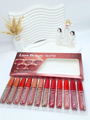 پک رژ مایع 12 تایی برند Lura Beauty کد 6689