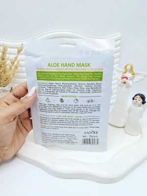 ماسک ورقه ای دست آبرسان رایحه آلوئه ورا سادور کد 5831