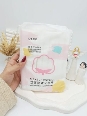 پد پنبه ای آرایشی دوطرفه 222 عددی برند LMLTOP کد 002