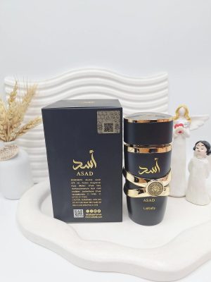 ادکلن مردانه اسد مشکی حجم ۱۰۰ میل اسکنردار ساخت امارات کد 5411