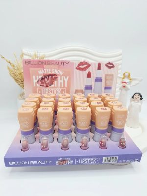 رژلب تکی نرم و مات برند شو برند BILLION BEAUTY کد ۸۰۰۷۴