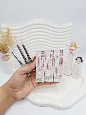 بالم لب ادایی گلیتری کهکشانی برند HUES QUEEN کد 0765