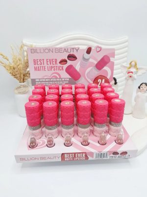 رژلب تکی مات خوش‌رنگ و باکیفیت برند Billion Beauty کد 80075