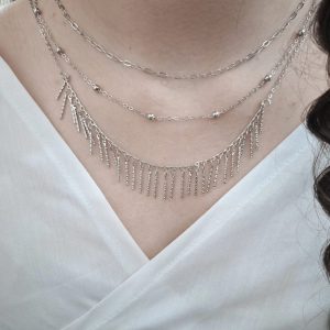 گردنبند ۳ لاین طرح ششم