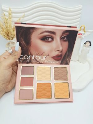 پالت سایه چشم و کانتور و رژگونه 8 رنگ NUDE کد 2060
