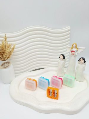 مداد تراش جعبه رنگی ساده