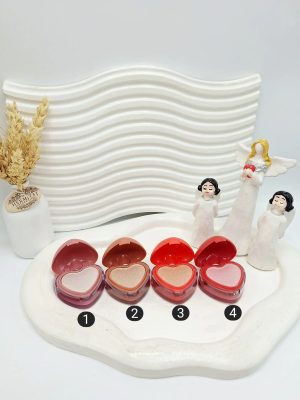 هایلایتر و رژگونه دو طبقه برند Billion Beauty مدل قلبی کد 0338