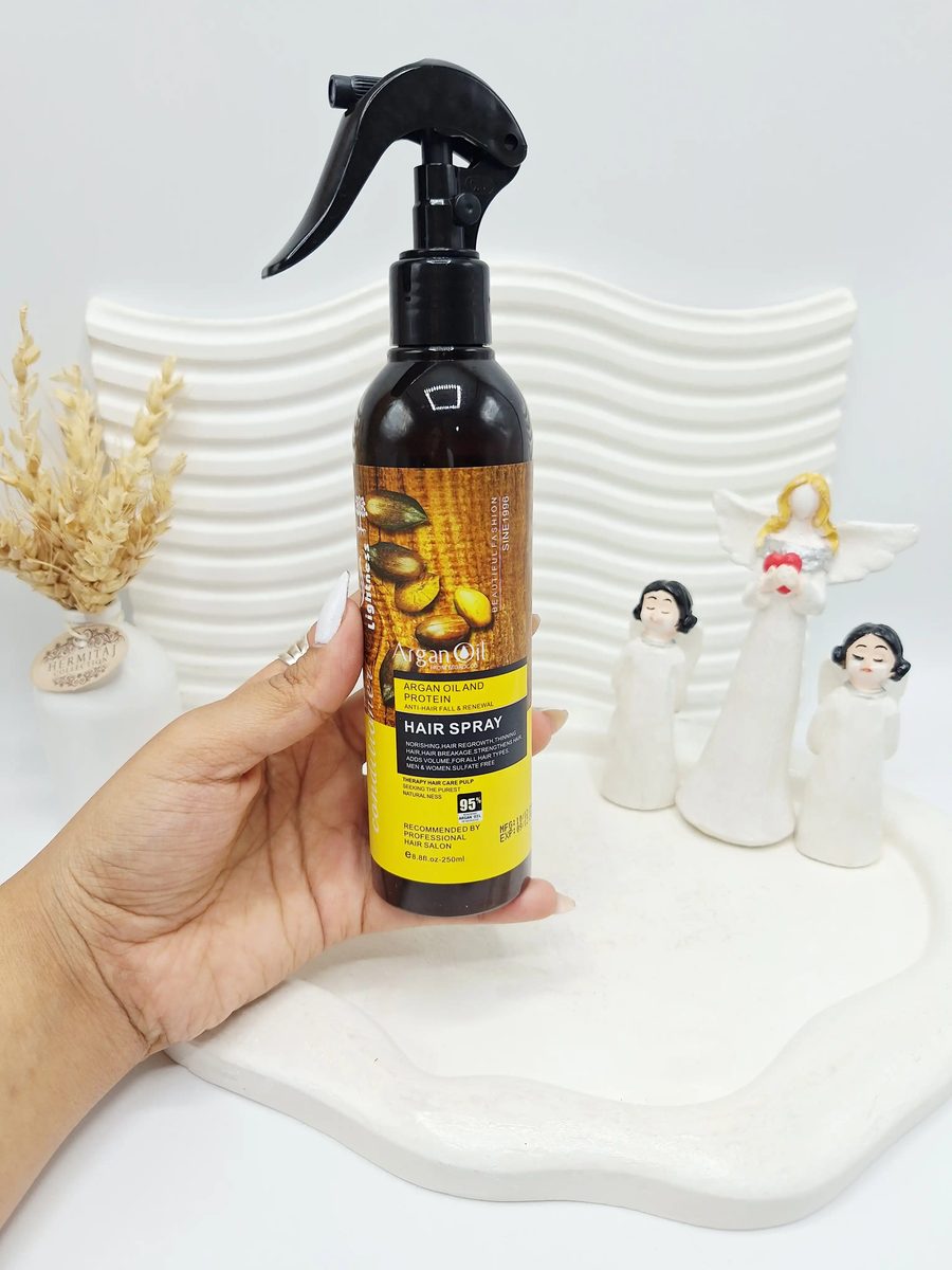 اسپری تقویت کننده مو مدل آرگان مناسب برای انواع مو حجم 250 میل کد 6417
