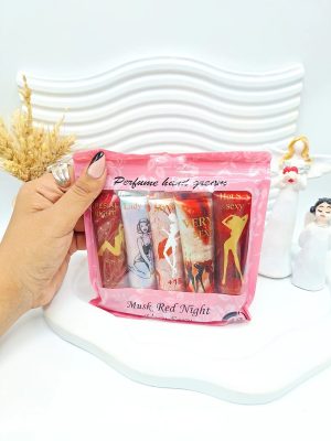 پک کرم دست پنج تایی طرح دختر رقصان برند Musk red nigh کد 1386