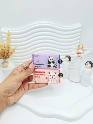 دستمال مرطوب کننده و آرایش پا کن برندQIANHUI کد 3586