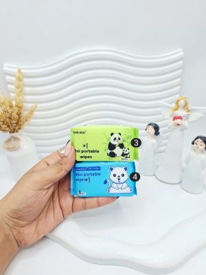 دستمال مرطوب کننده و آرایش پا کن برندQIANHUI کد 3586