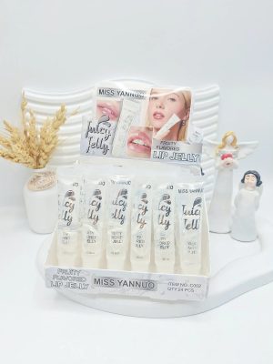برق لب بی رنگ با طعم میوه ای برند MISS YANNUO کد 002